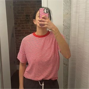 Red Striped Tee
